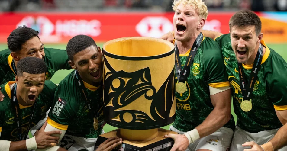 South Africa defeated Fiji to win the Rugby Sevens World Series. New Zealand won the women's title