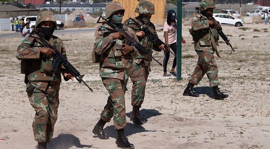South African military arrives in crime hotspot to help tackle gangs