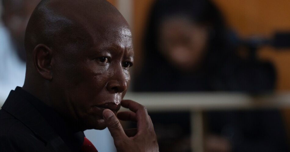 South African politician Julius Malema sentenced to 5 years imprisonment