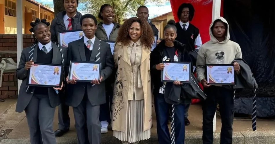 Enhle Mbali inspires learners through school outreach campaign