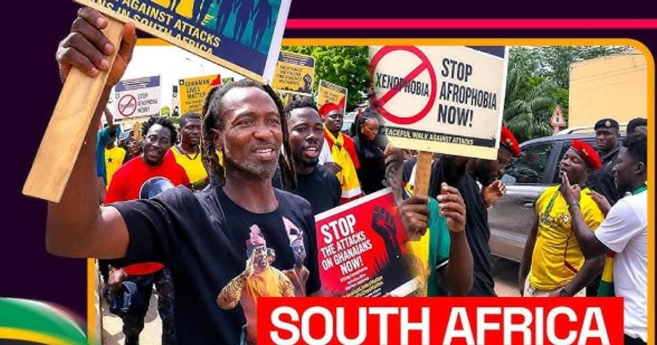 'South Africa must go' - Ghanaians protest against xenophobia, call for removal of South Africans